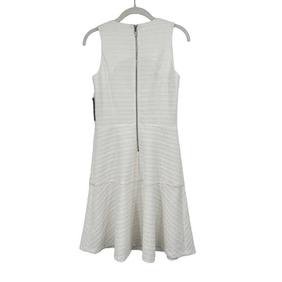 TOMMY HILFIGER Button-Trimmed Jacquard-Knit Fit & Flare Dress - Size 2 NWT - Picture 6 of 16